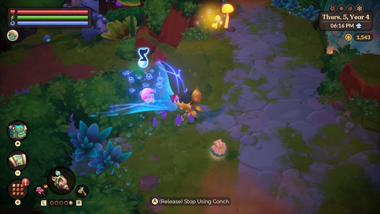 using a critter conch in archipaligo park fae farm dlc