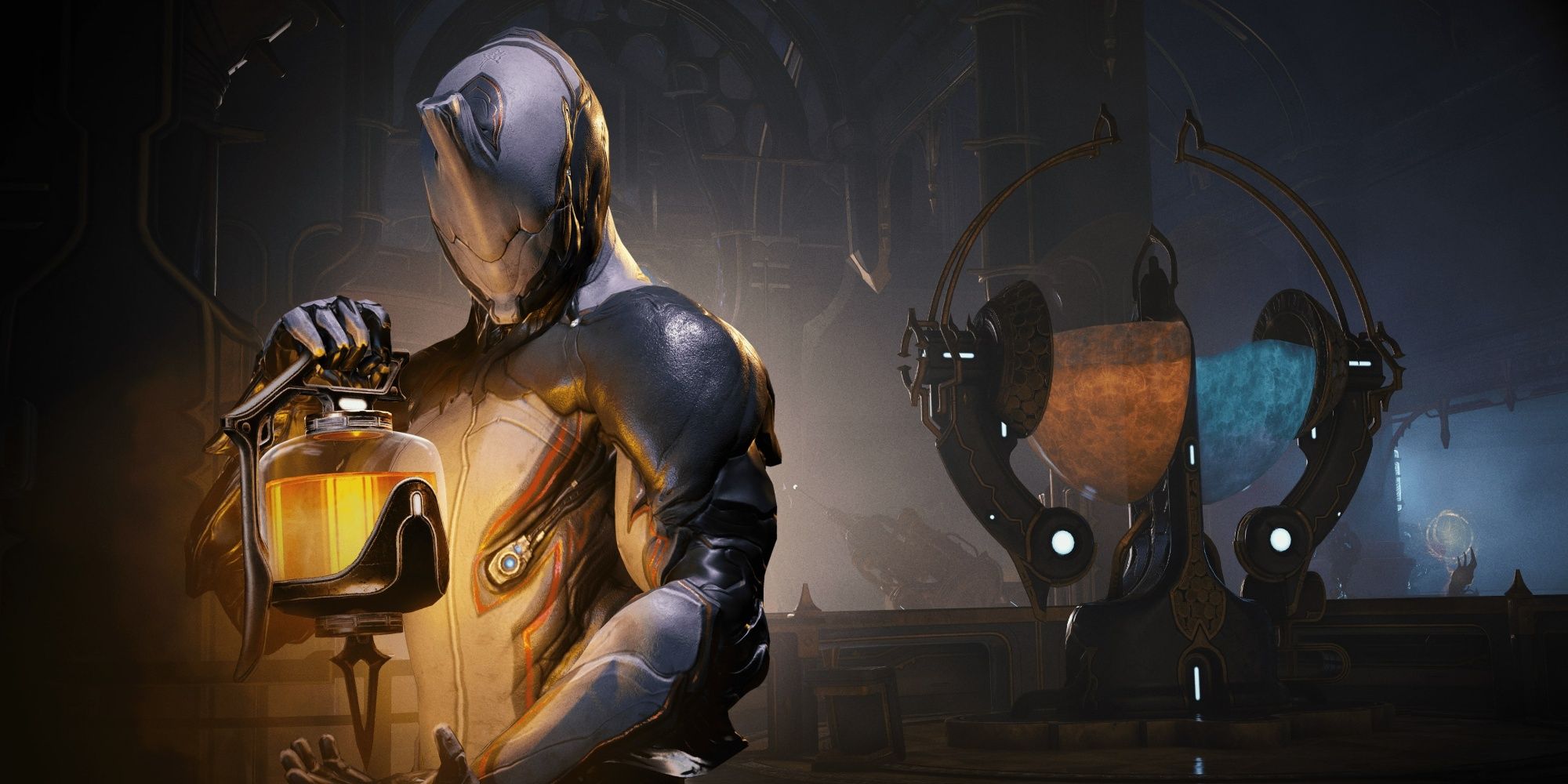 Warframe Excalibur Holding Catalyst In Alchemy Game Mode