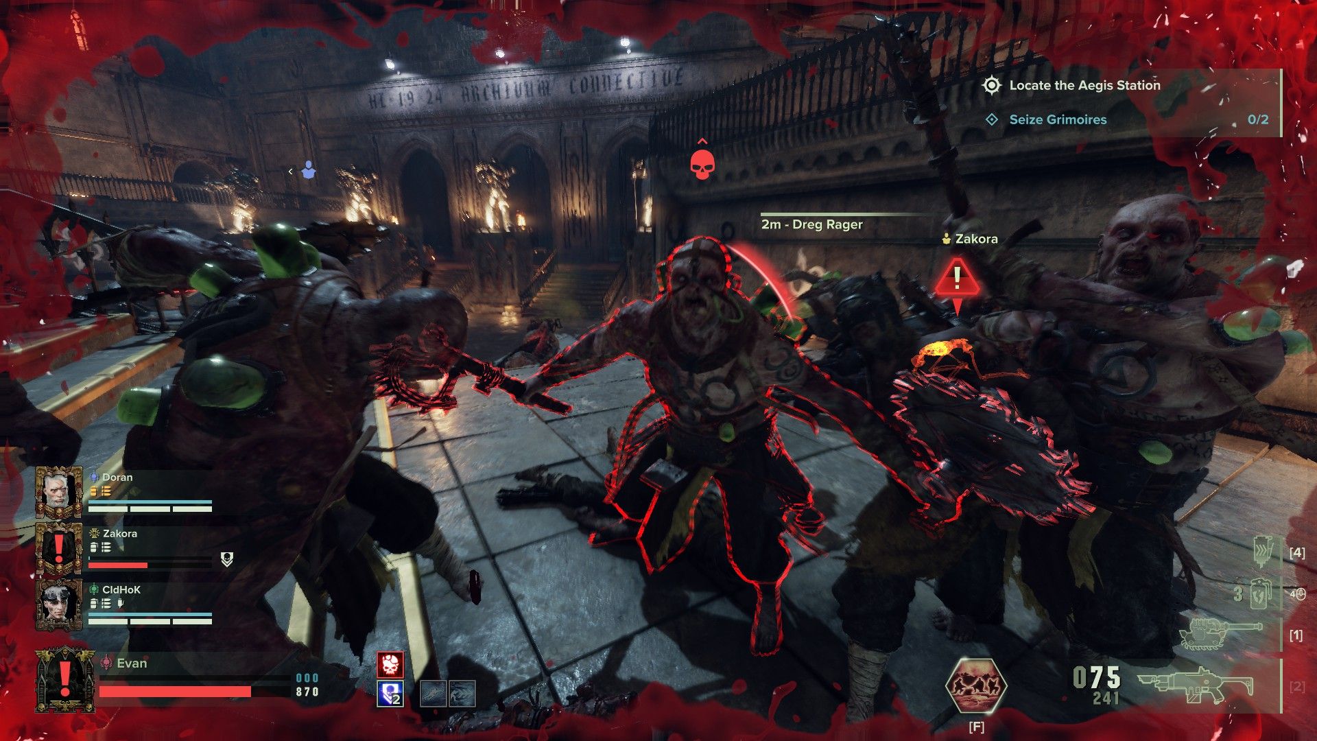 Warhammer 40,000: Darktide - A Dreg Rager Attacking