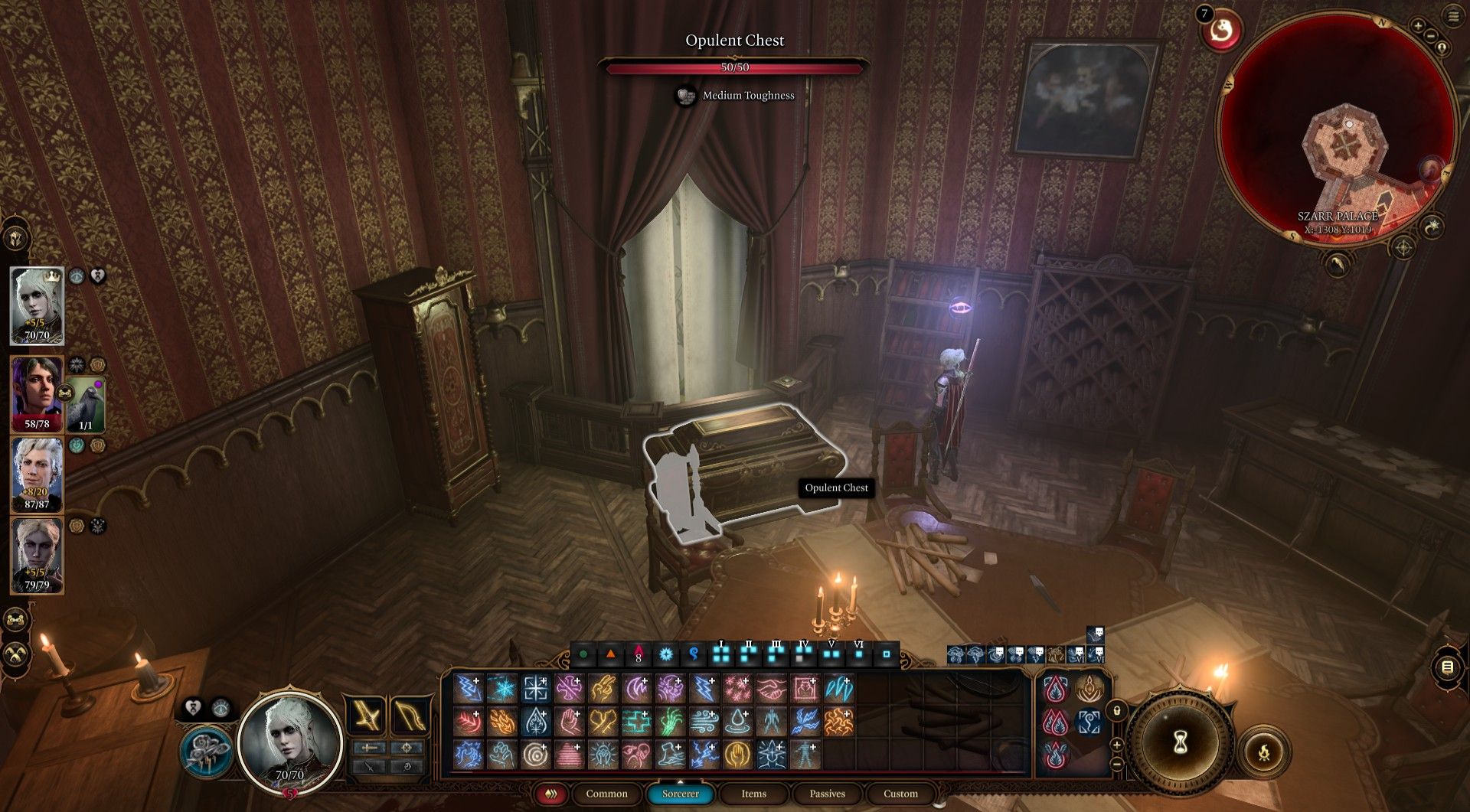 Player finds chest with Counting House Vault key in secret meeting room of Szarr Palace  Baldur's Gate 3