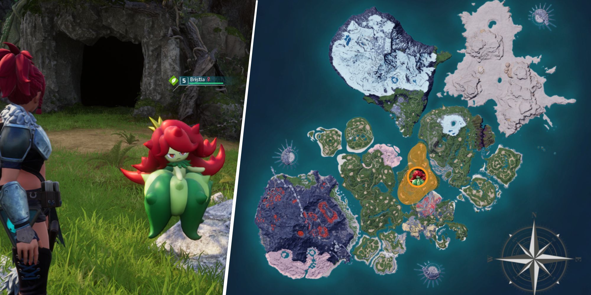Palworld - Bristla and location