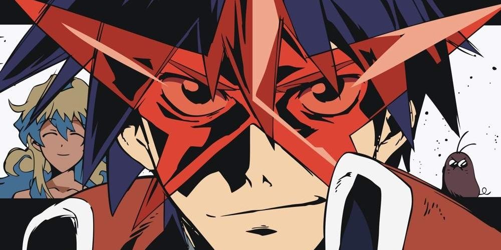 Gurren Lagann close up protagonist shot
