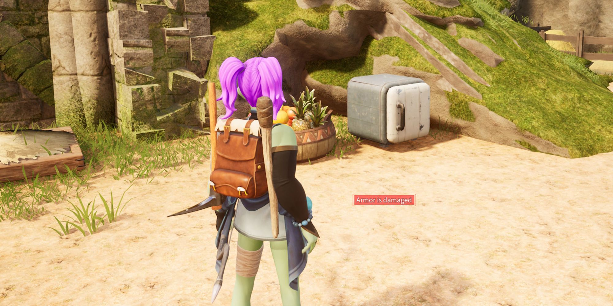 A Cooler Box in Palworld, on a base