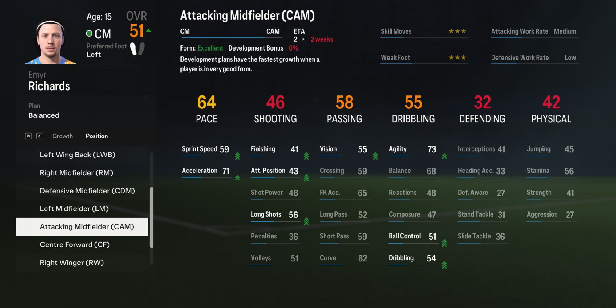 An image of changing positions in EA Sports FC 24