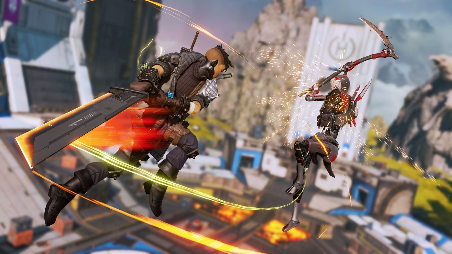 apex legends crypto slicing revenant with the buster sword