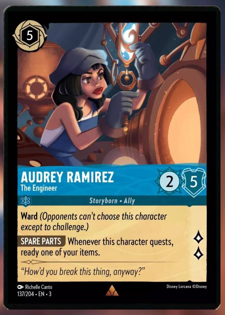 audrey ramireez the engineer lorcana