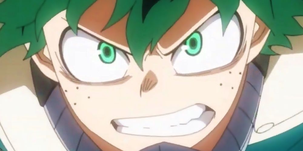 My hero Academia Deku close up face