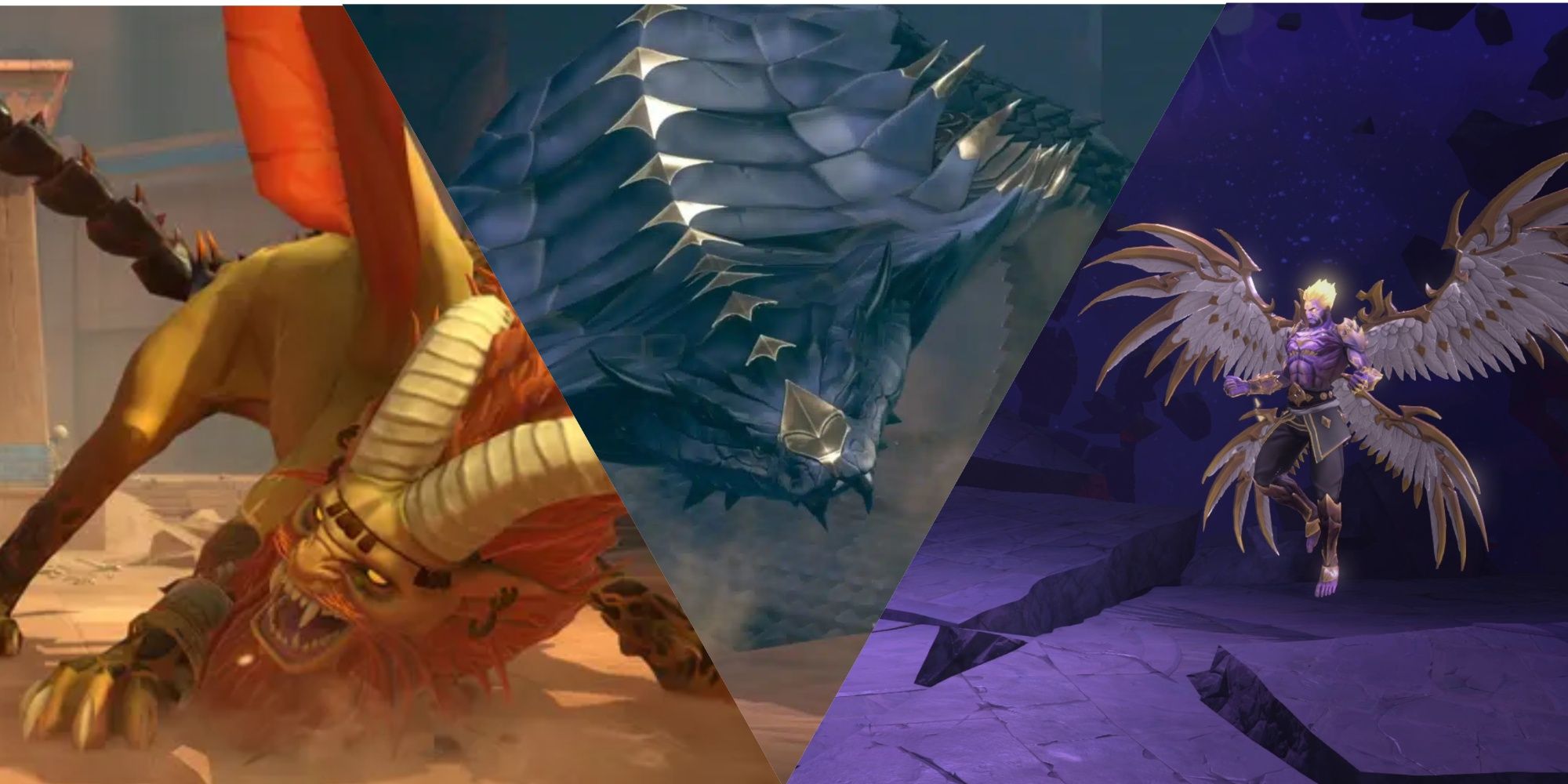 Split images of bosses in Prince of Persia: The Lost Crown