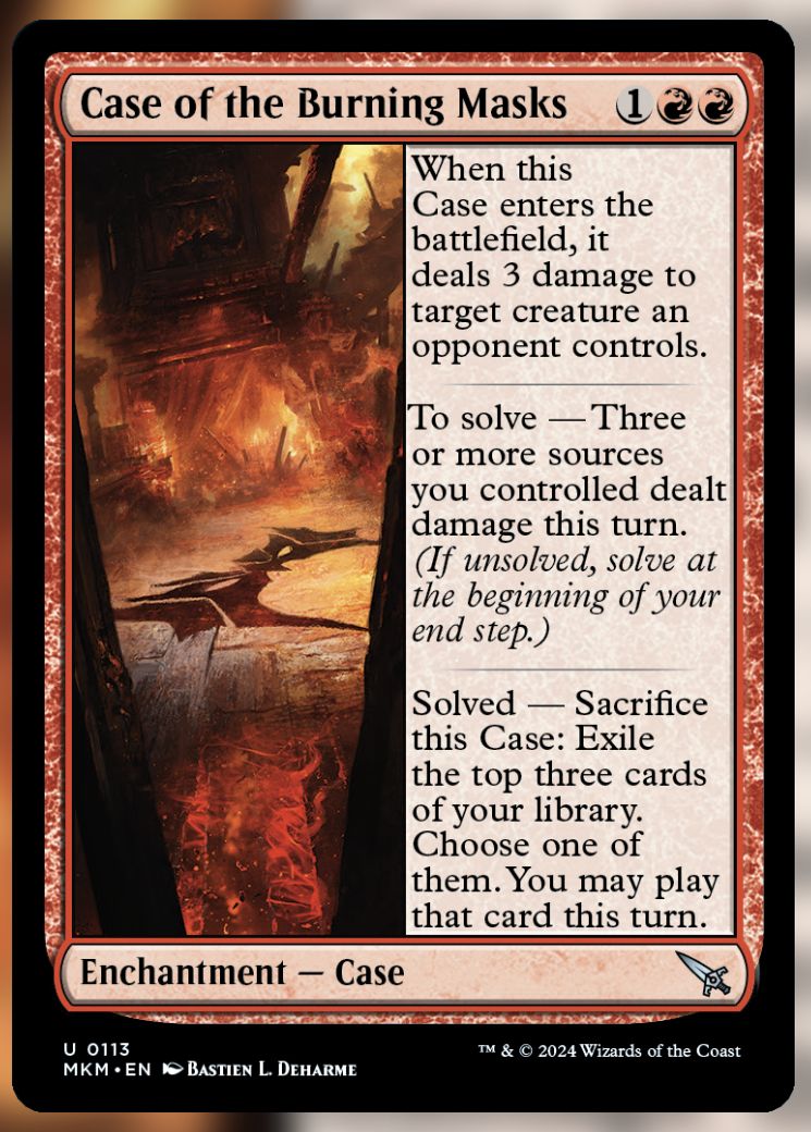 Case of the Burning Masks