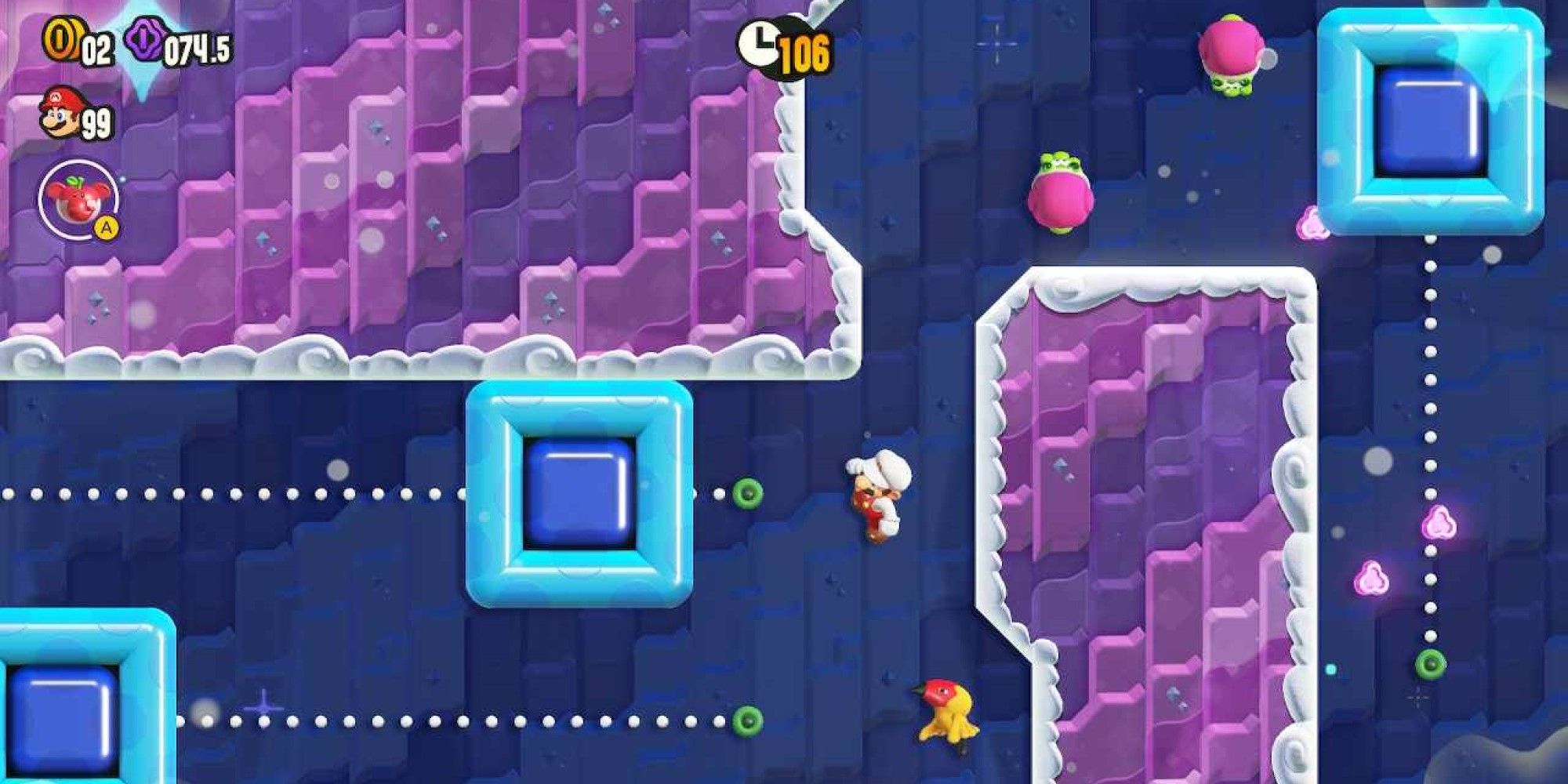 A screenshot of Condarts Away from Super Mario Bros. Wonder