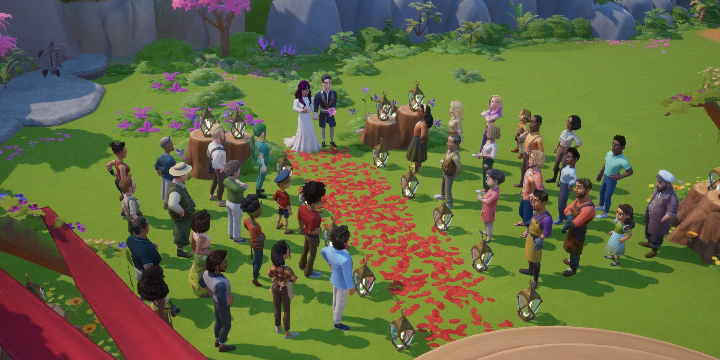 Coral Island: The player character's wedding to Wakuu