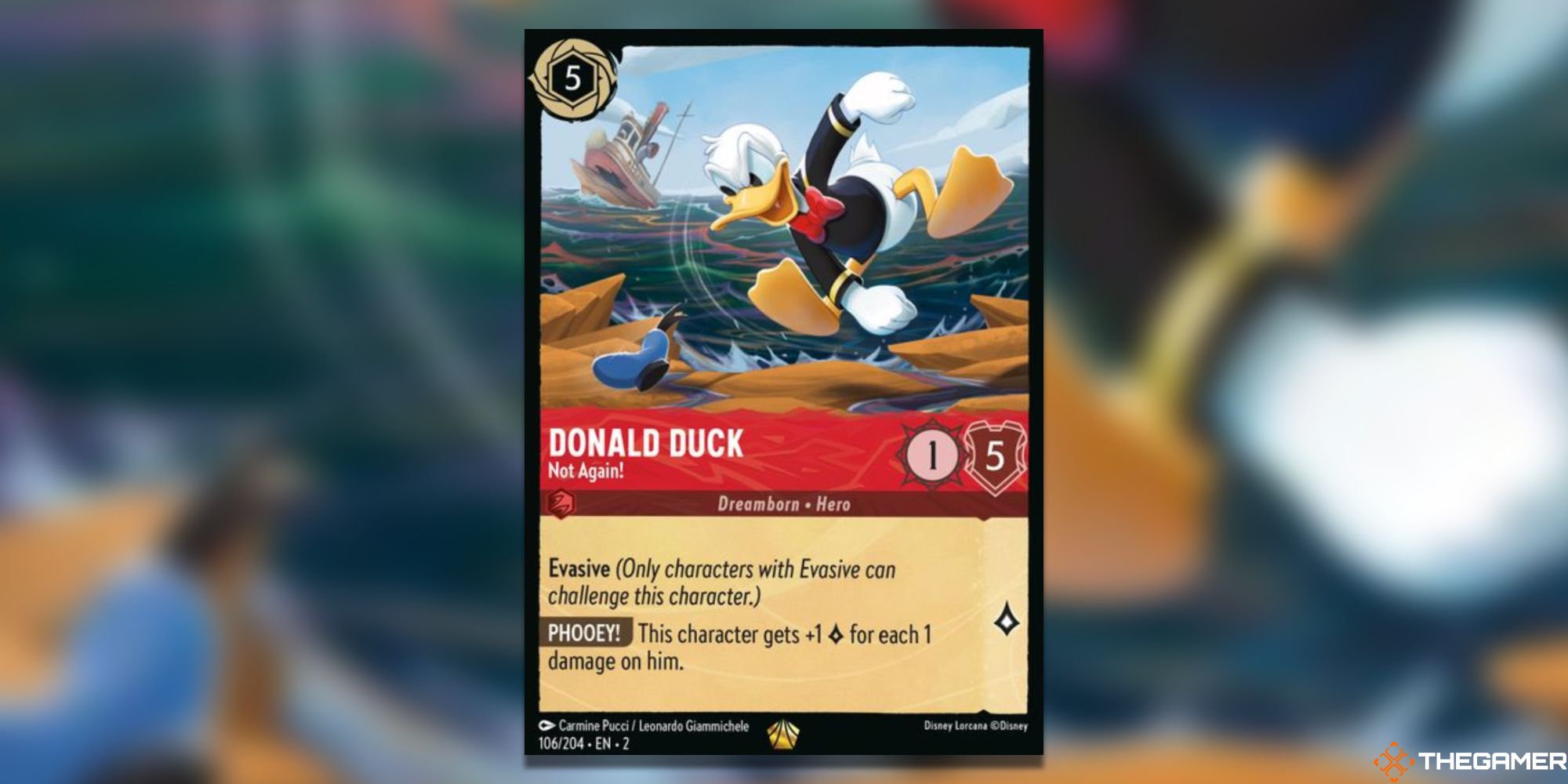 Donald Duck, Not Again! Card