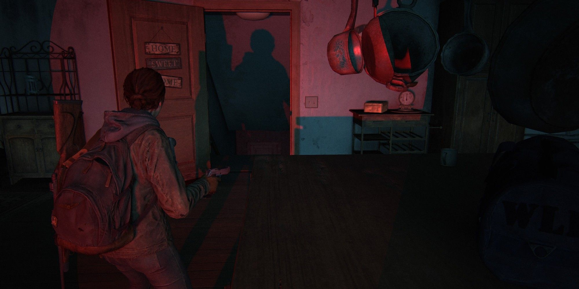 Ellie in Joel's death cabin in The Last of Us Part 2 Remastered
