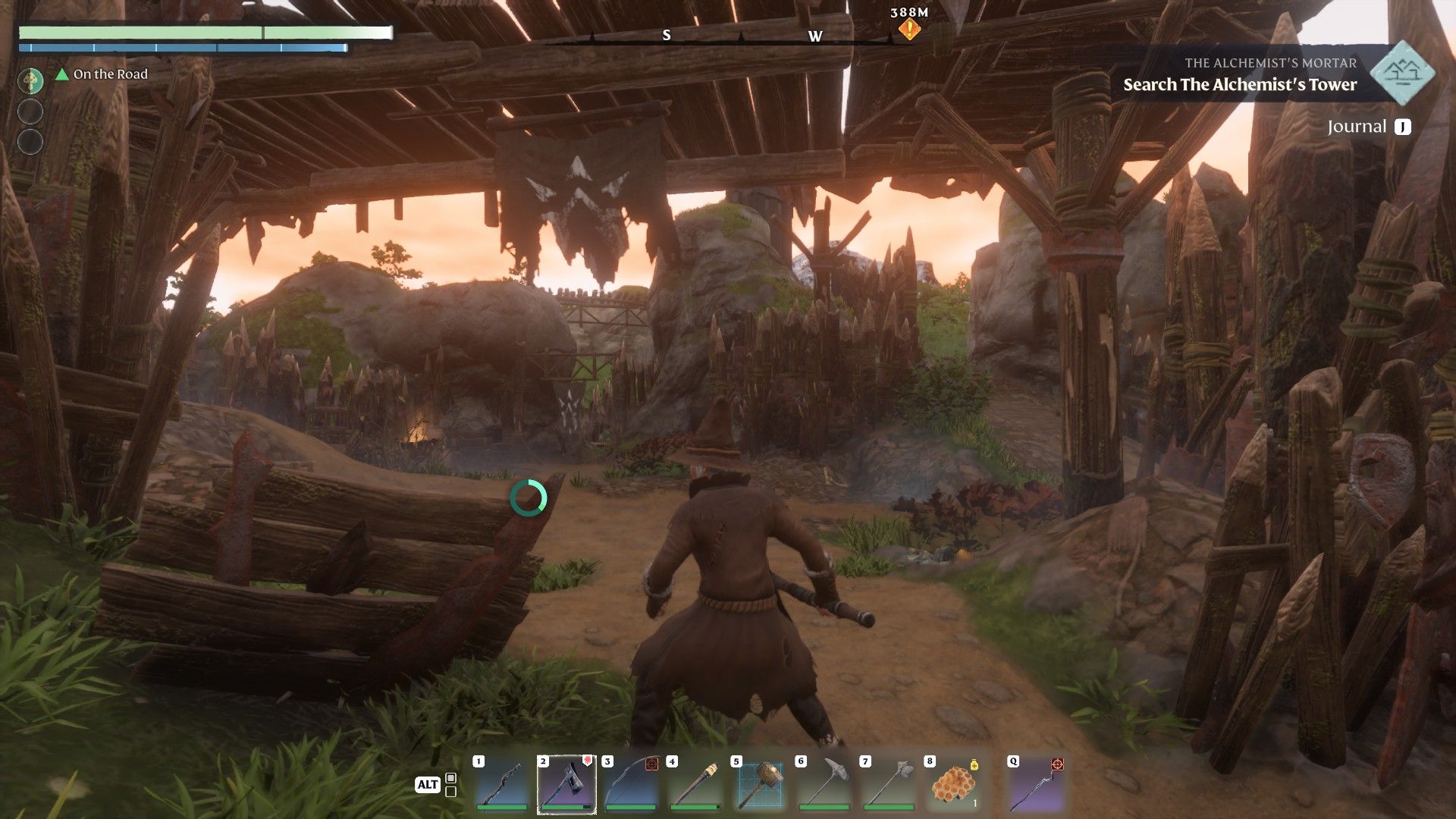 enshrouded entrance to eastern side of hill of scavengers