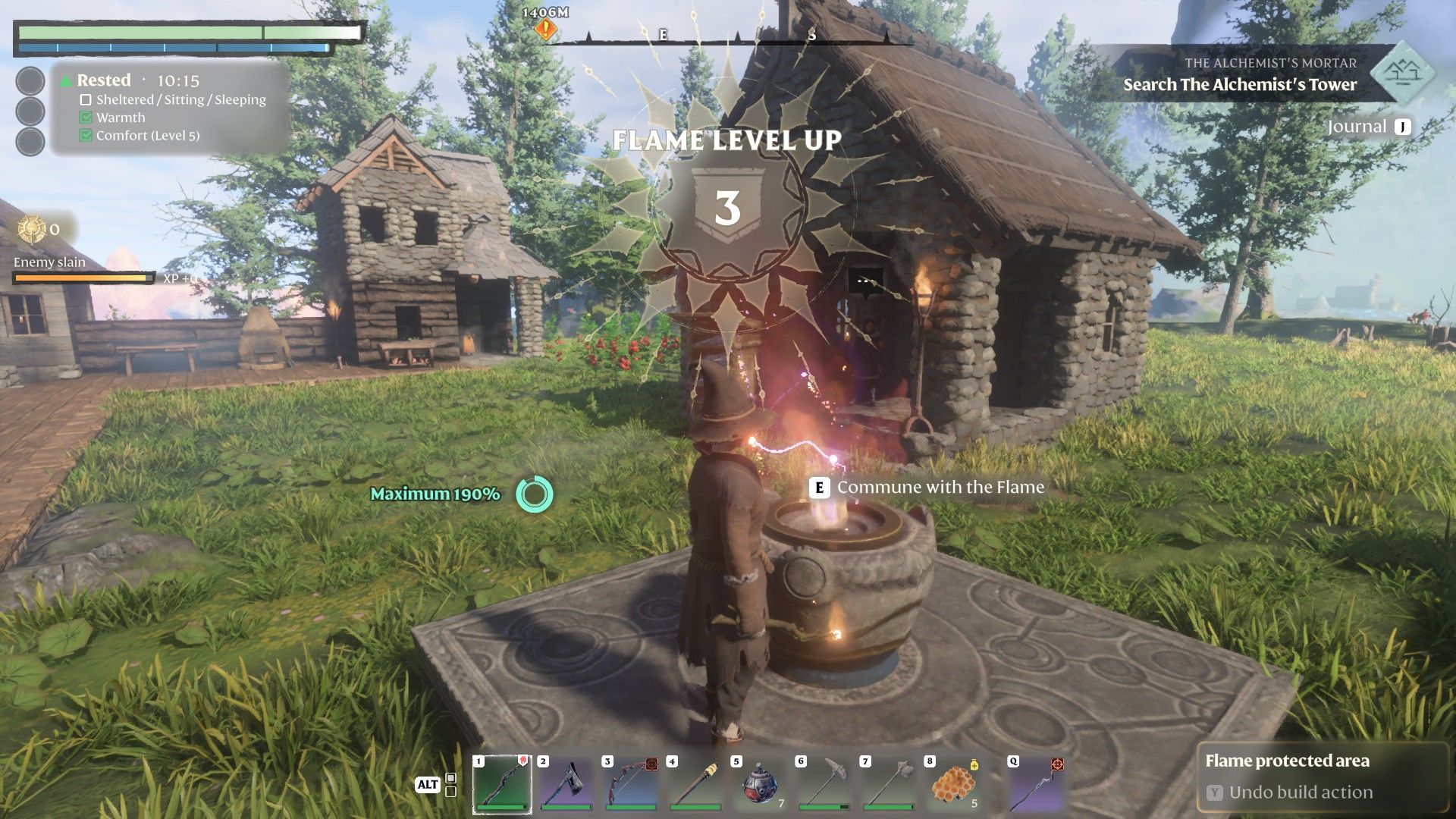 enshrouded reaching level 3 of the flame altar