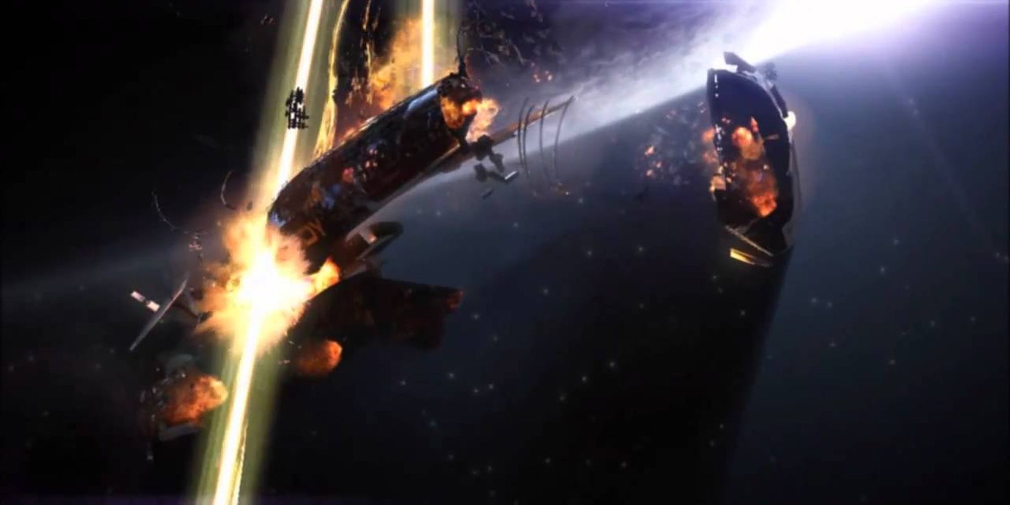 Normandy Destruction from Mass Effect 2 Opening