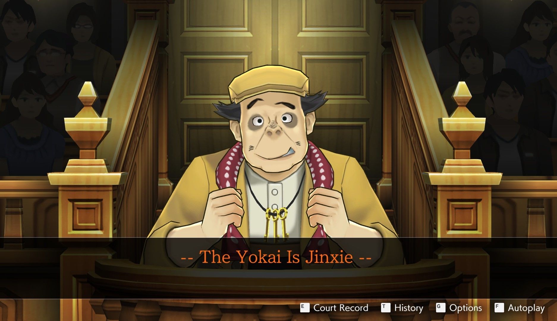 Filch testifying about Jinxie in Dual Destinies