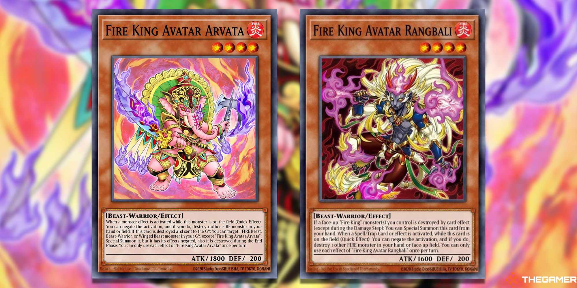 Fire King Avatar Arvata and Fire King Avatar Rangbali