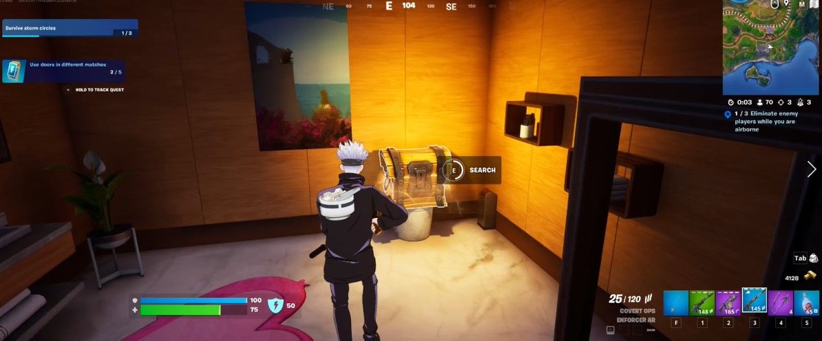  A Loot Chest In A Bathroom in Fortnite
