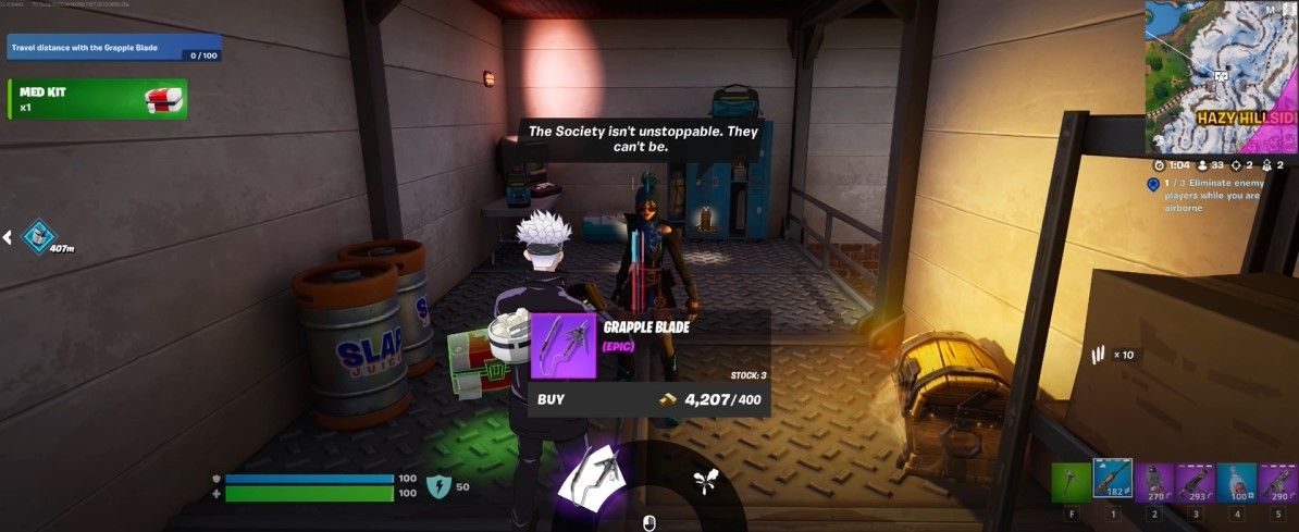 Fortnite: Buying NPC services