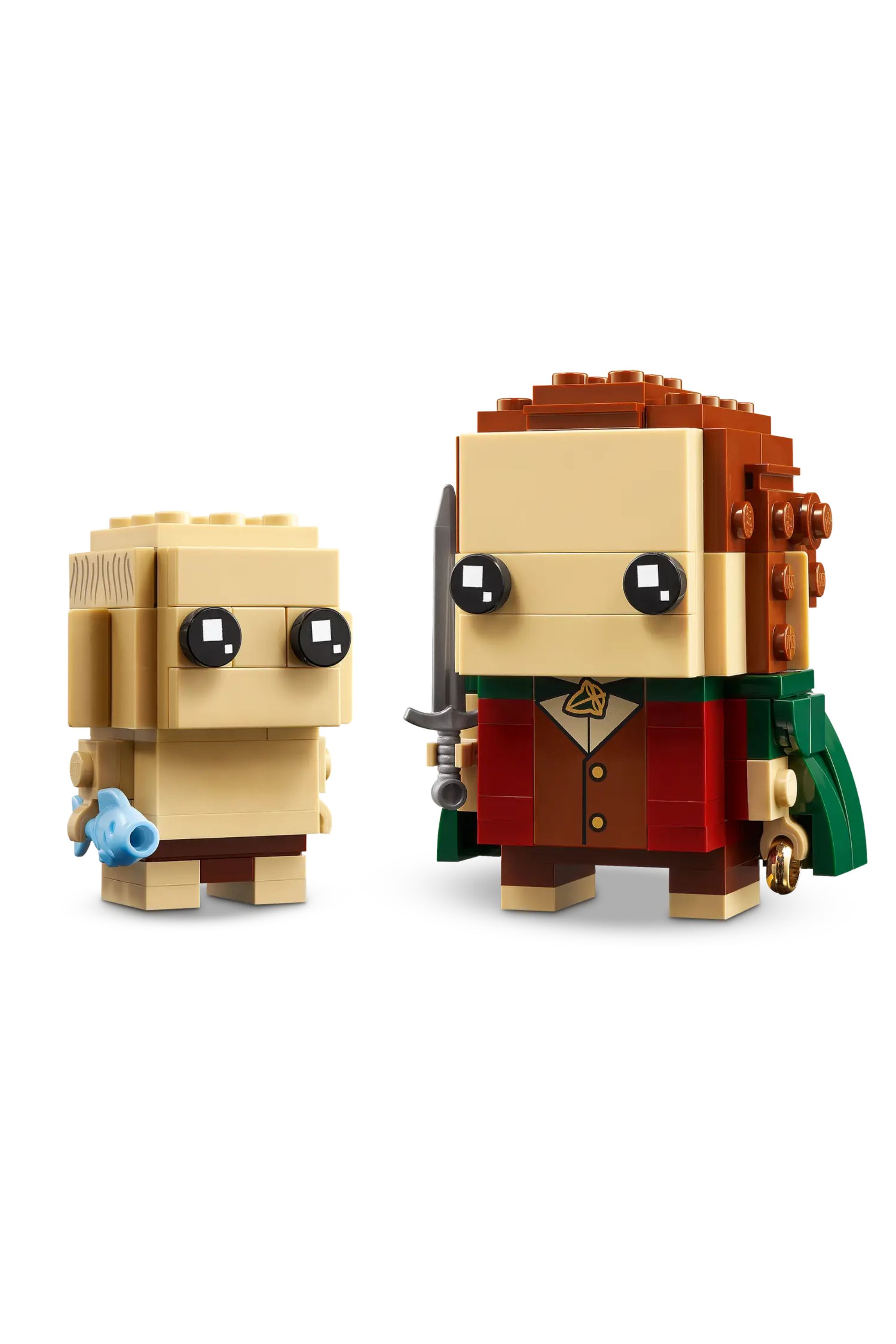 Image Of Frodo And Gollum Brickheadz Lego Set