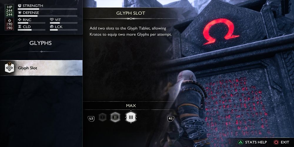 Glyph Slot Rune Description in God of War Ragnarok: Valhalla