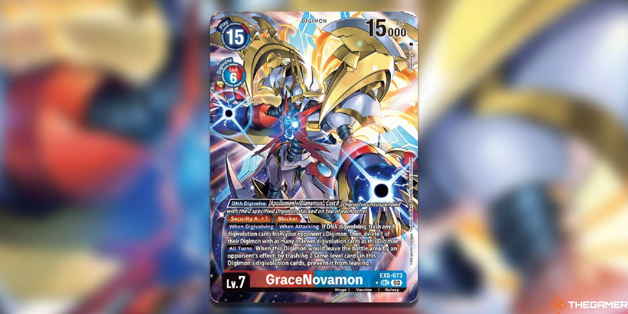 gracenovamon (alternate art) ex5 animal colosseum digimon card game