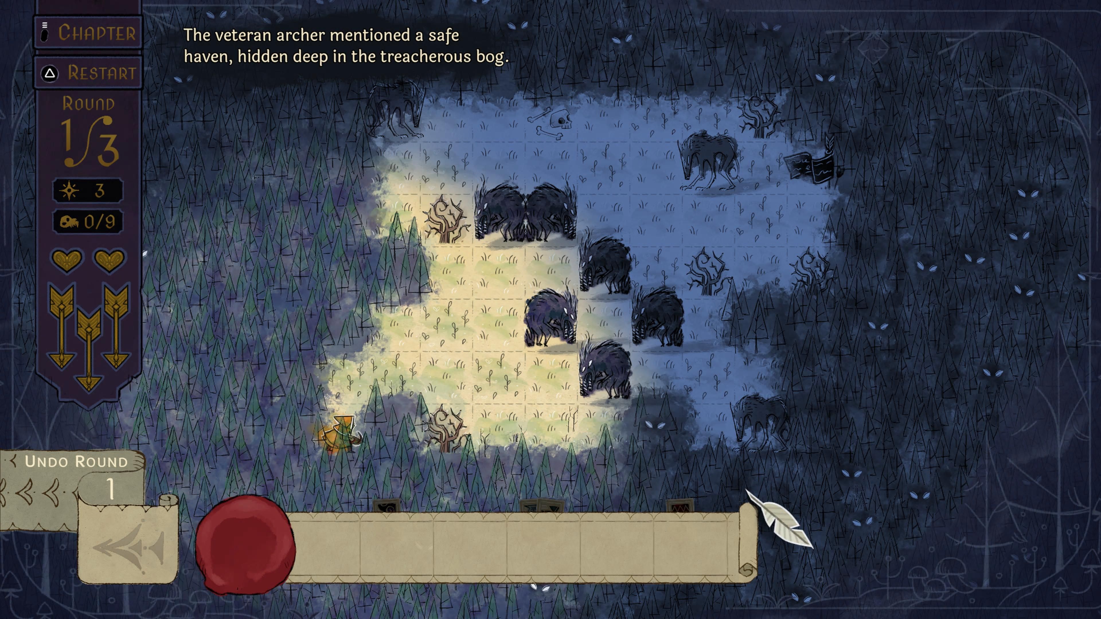 A large pack of Beasts guards a clearing in Howl