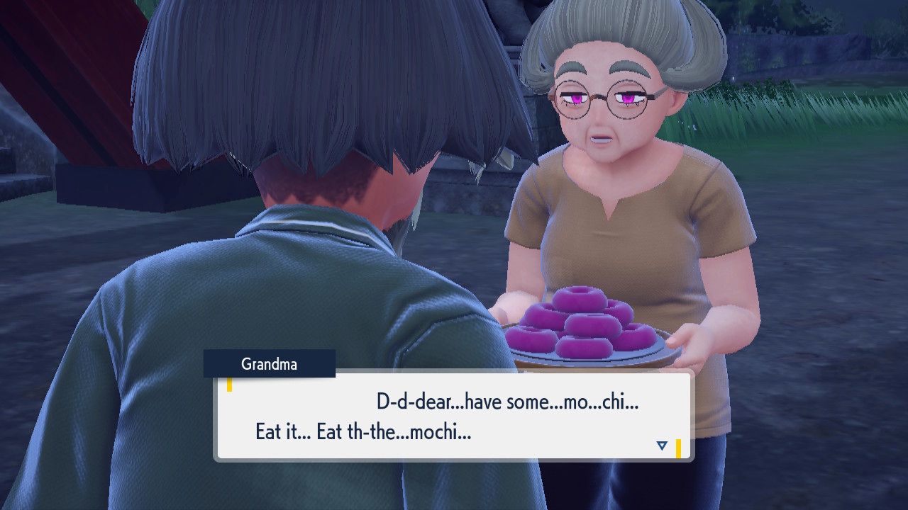 Kieran's Grandma forces Grandpa to eat some suspicious mochi.