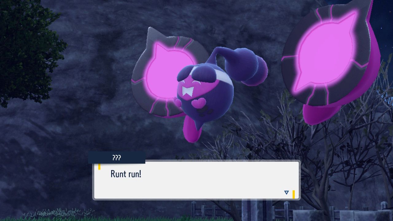 Pecharunt angrily challenges you to a battle.