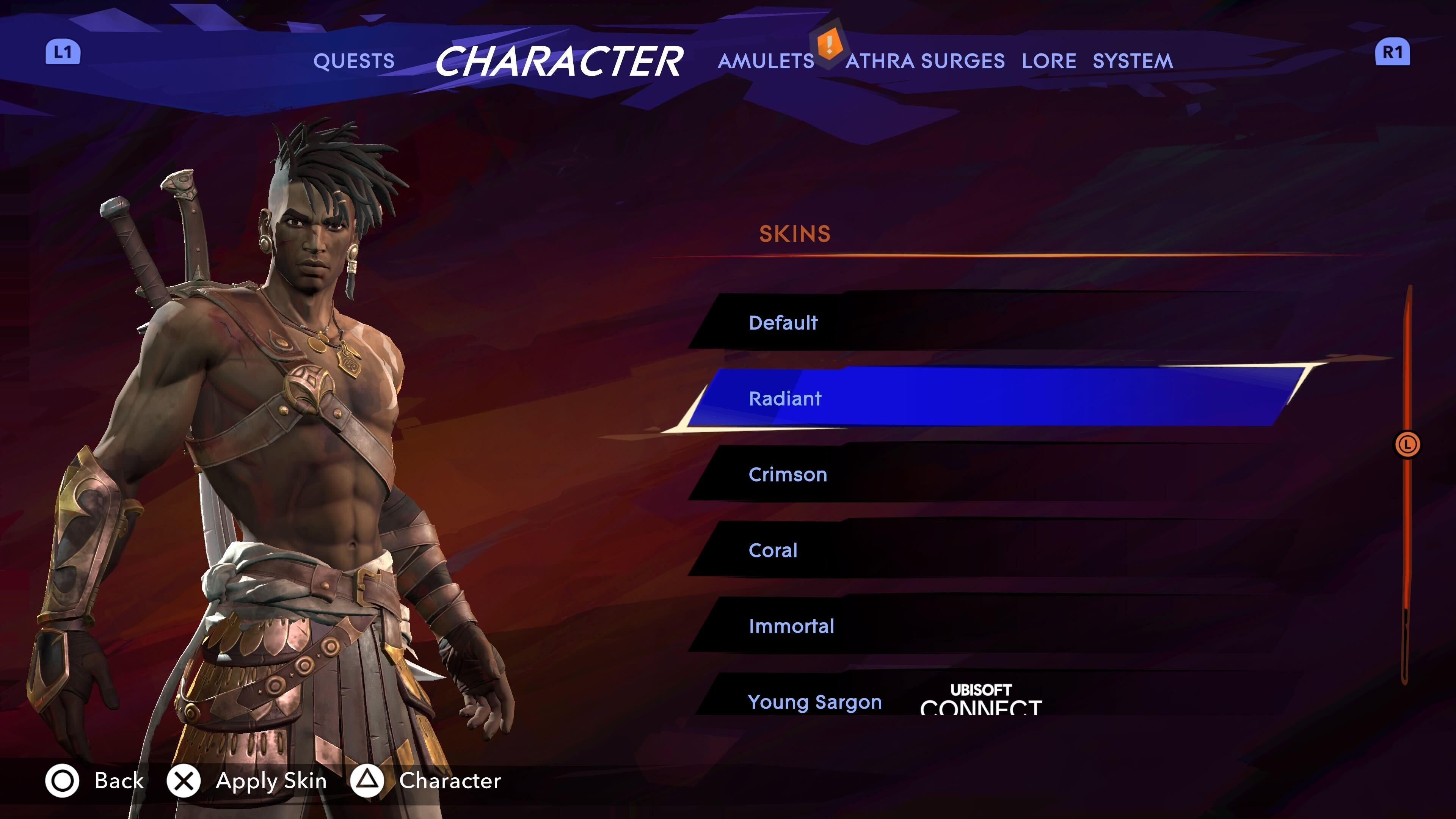 Sargon's Radiant outfit in Prince of Persia: The Lost Crown.