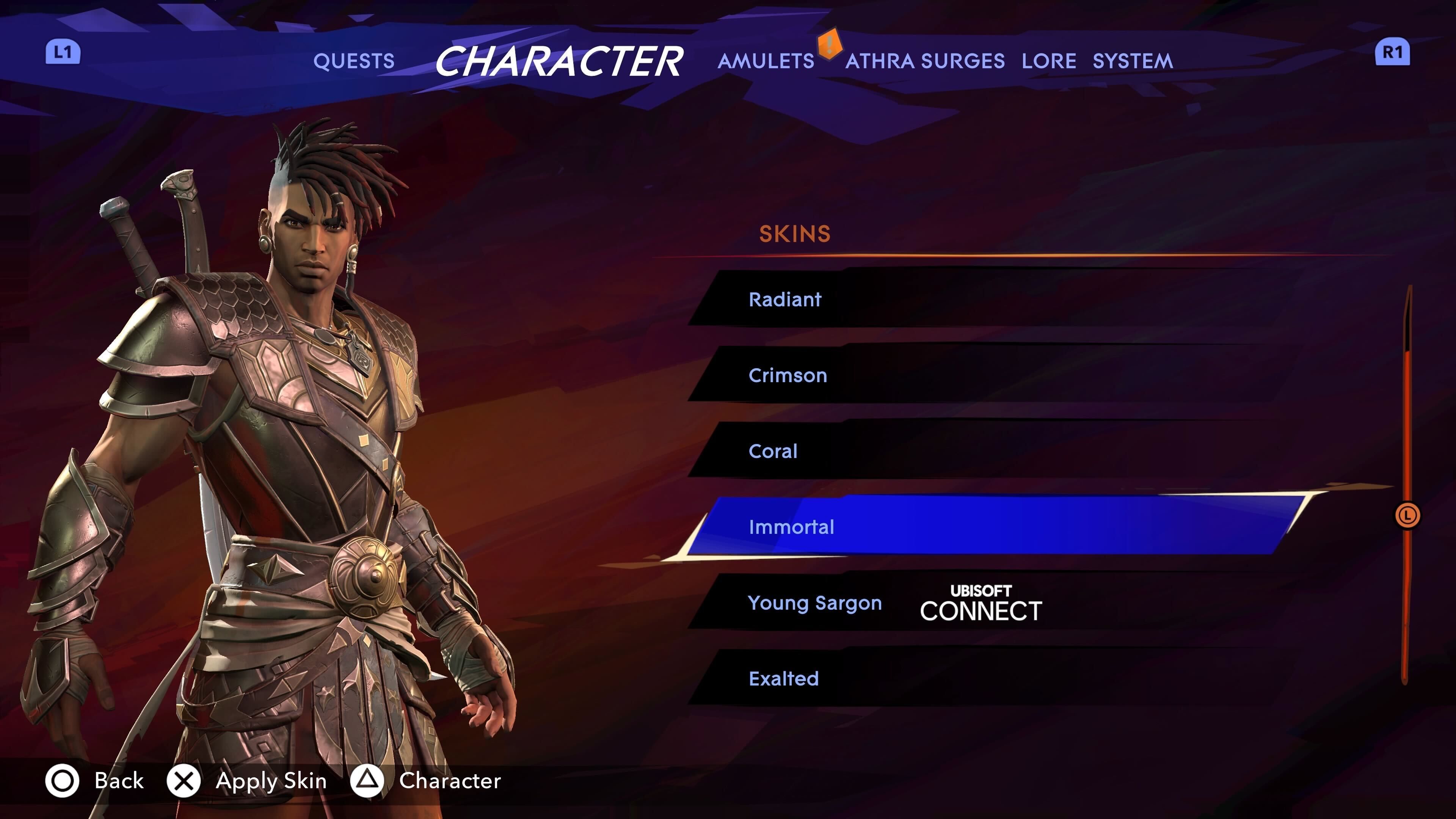 Sargon's Immortal outfit in Prince of Persia: The Lost Crown.