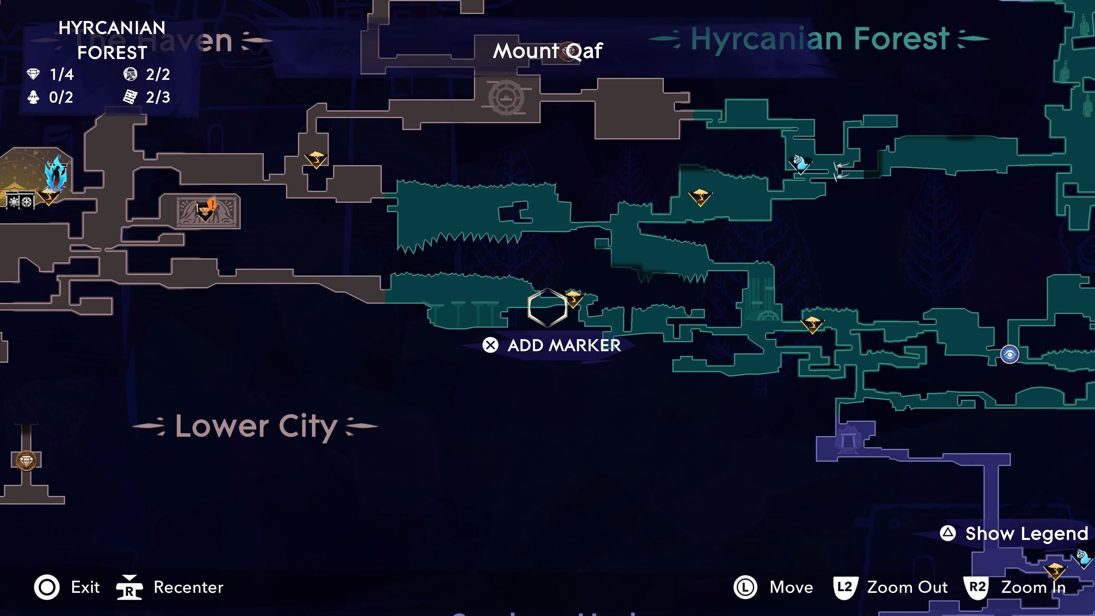 The location of the Arash's Ray Athra Surge in The Lost Crown.