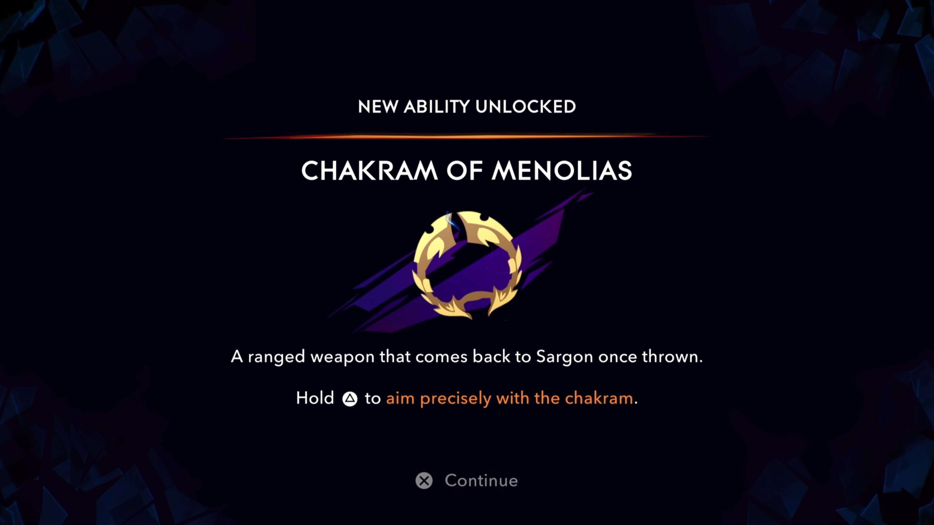 Sargon unlocking the Chakram of Menolias in Prince of Persia: The Lost Crown.