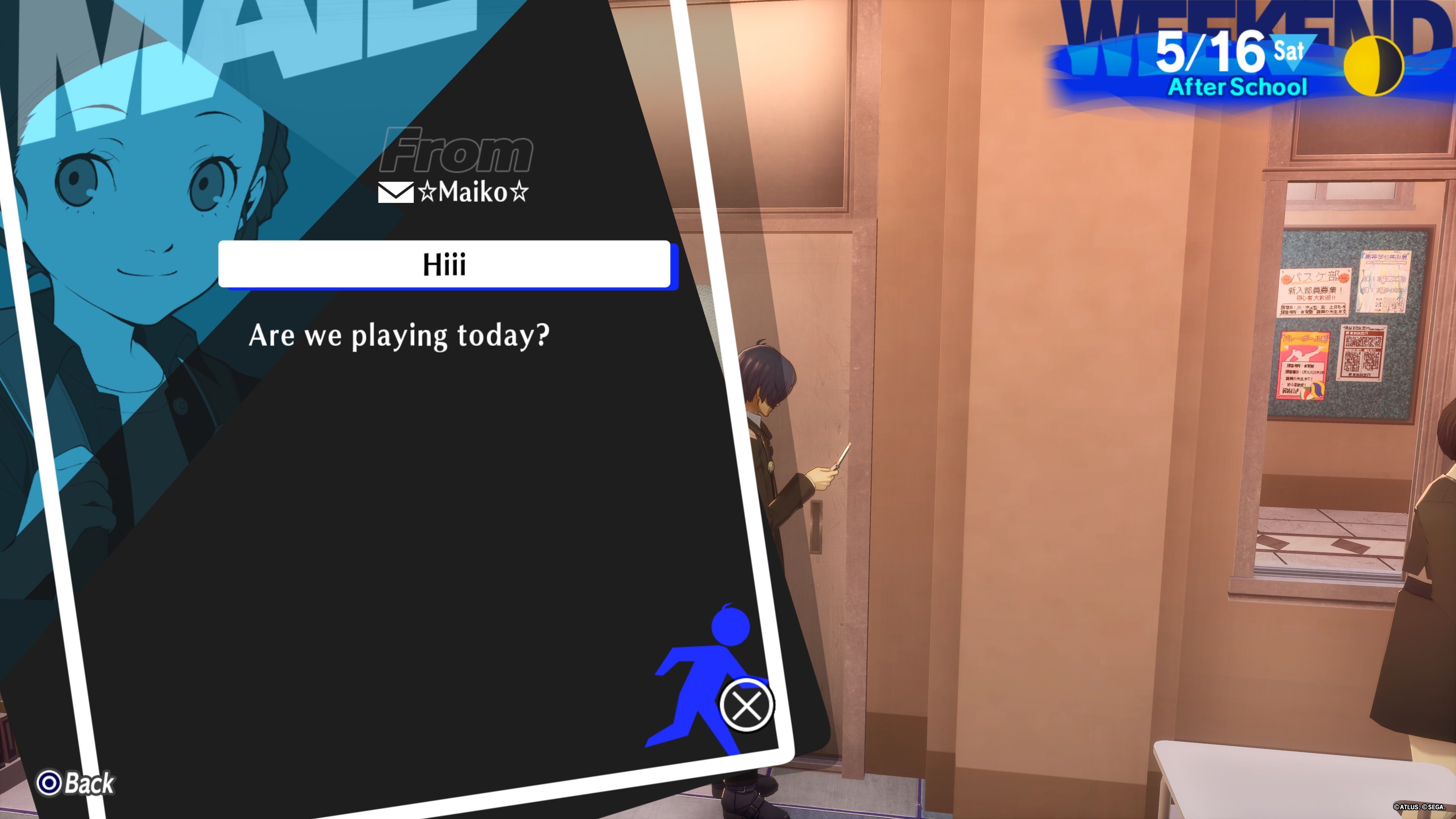 Persona 3 Reload - Checking messages on your phone