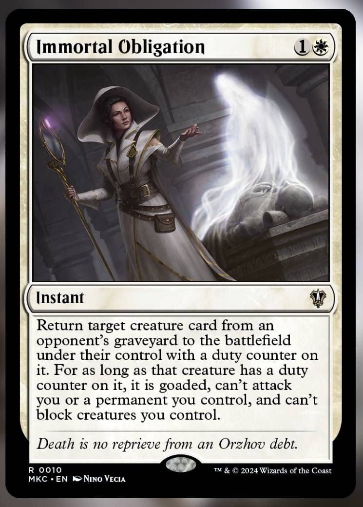 Immortal Obligation