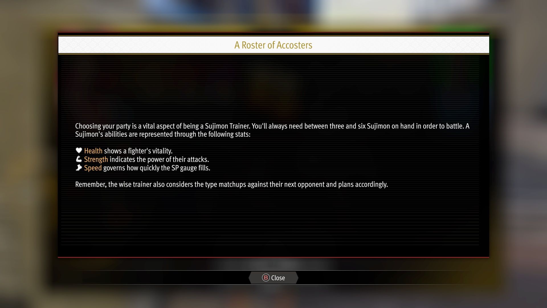 An explanation of Sujimon Abilities in Like A Dragon: Infinite Wealth.