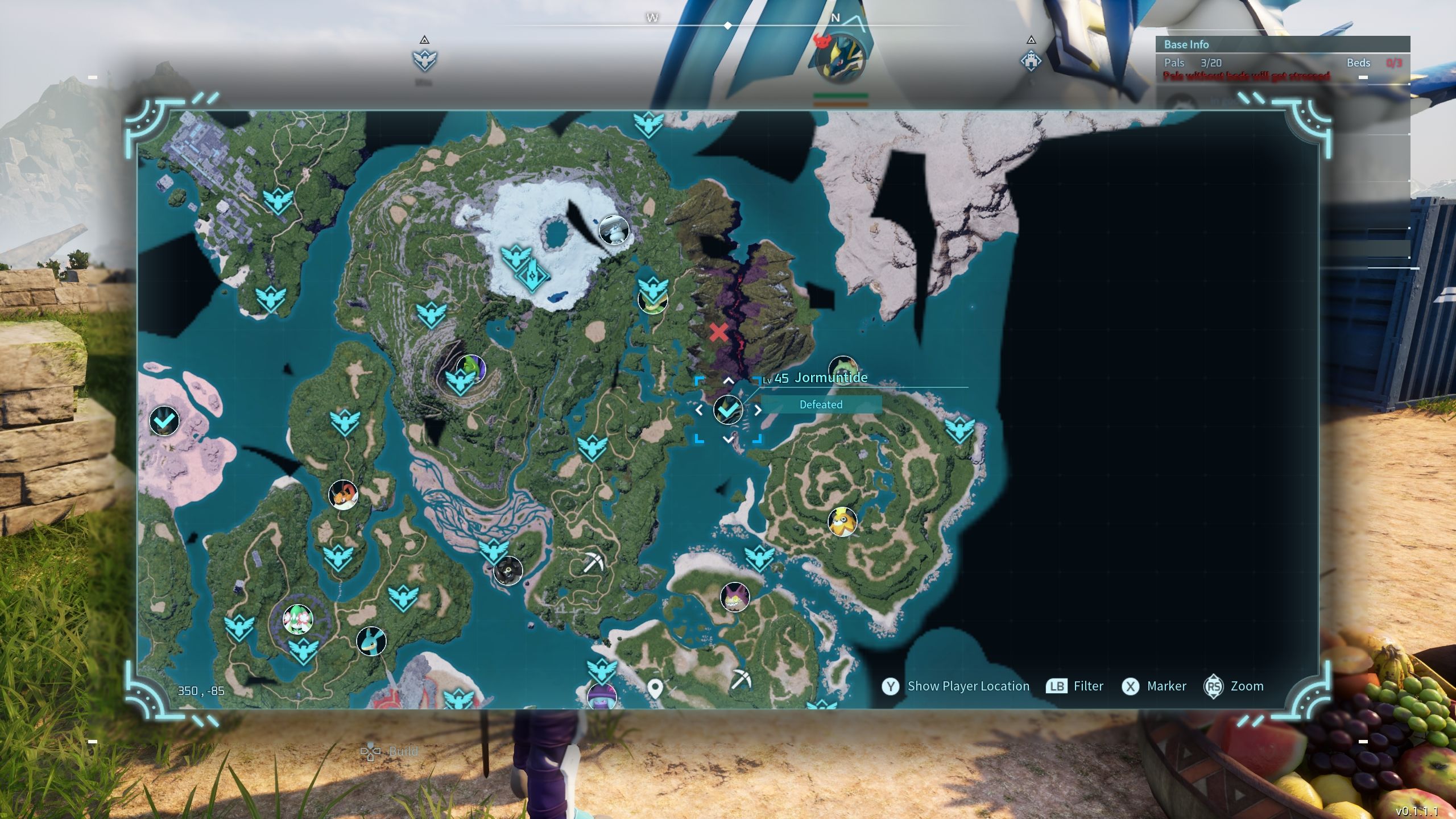 Jormuntide second location on the map Palworld