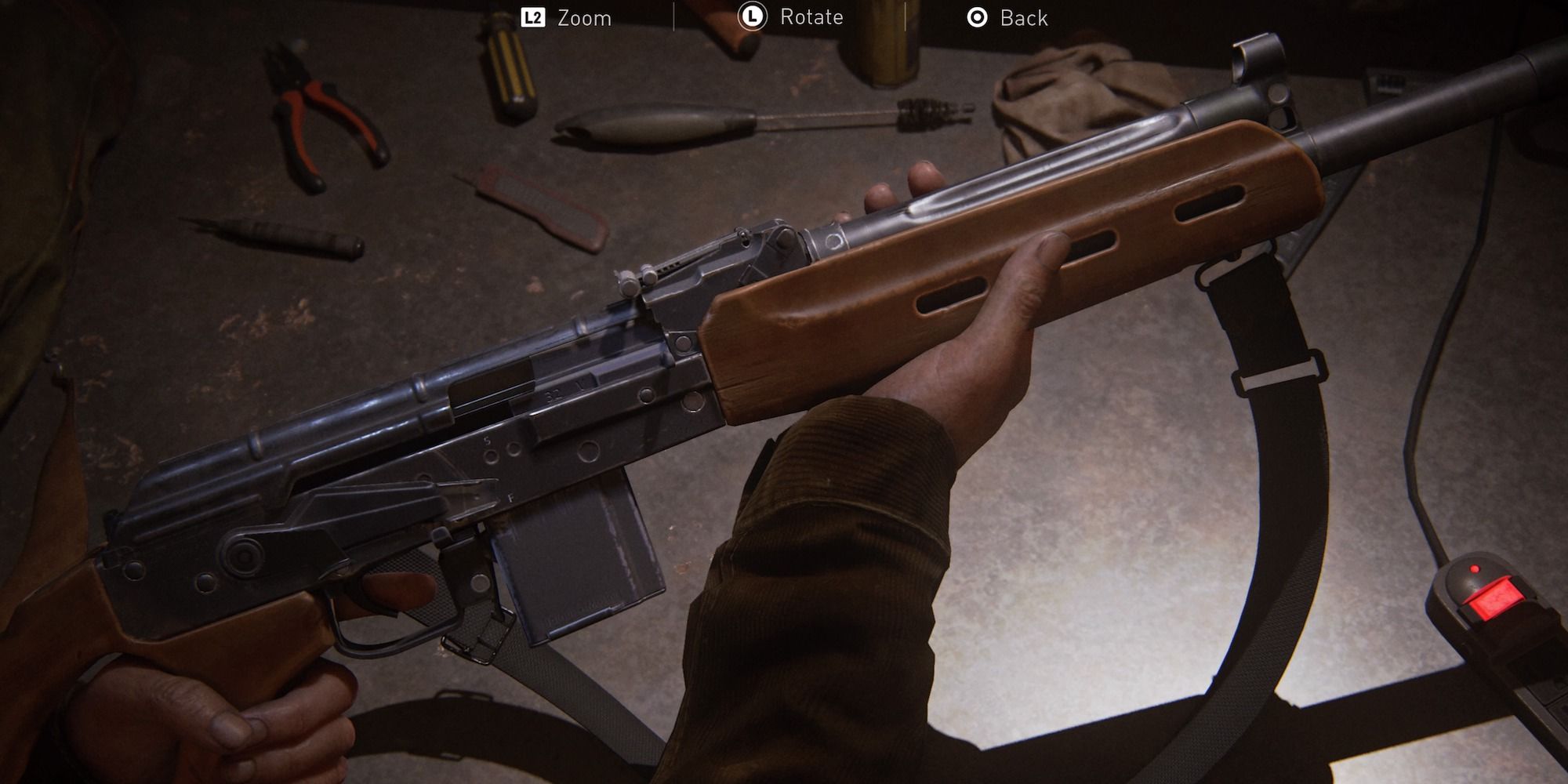 observing a semi auto rifle