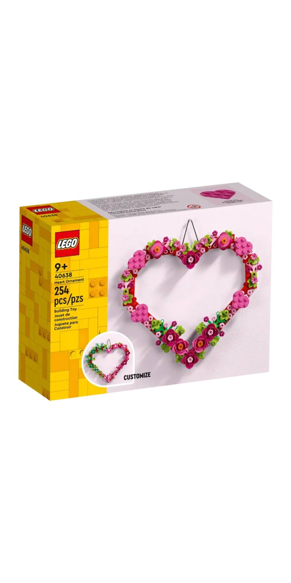 Lego Heart Ornament