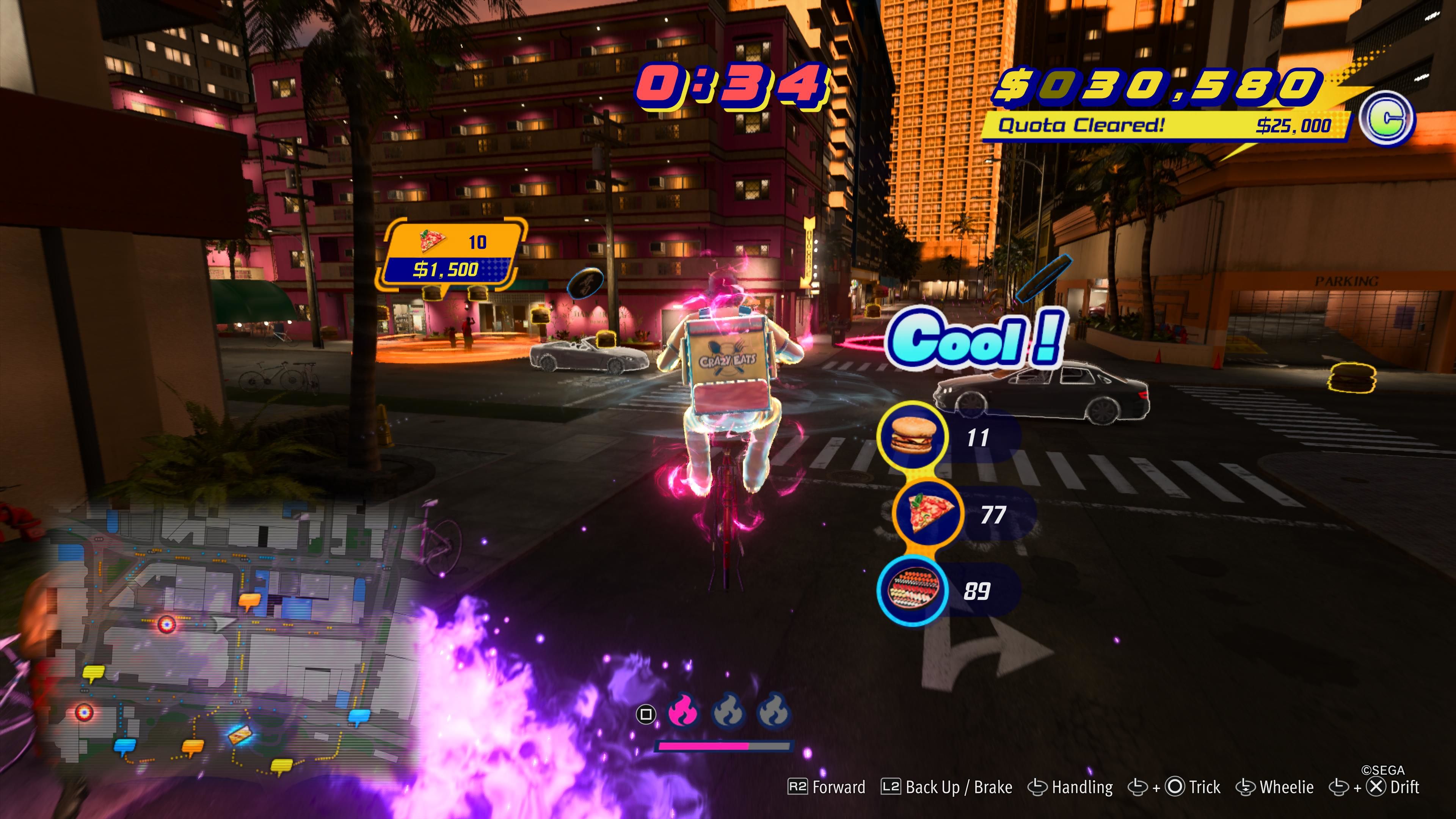 Like A Dragon Infinite Wealth, Ichiban boosting in Crazy Delivery