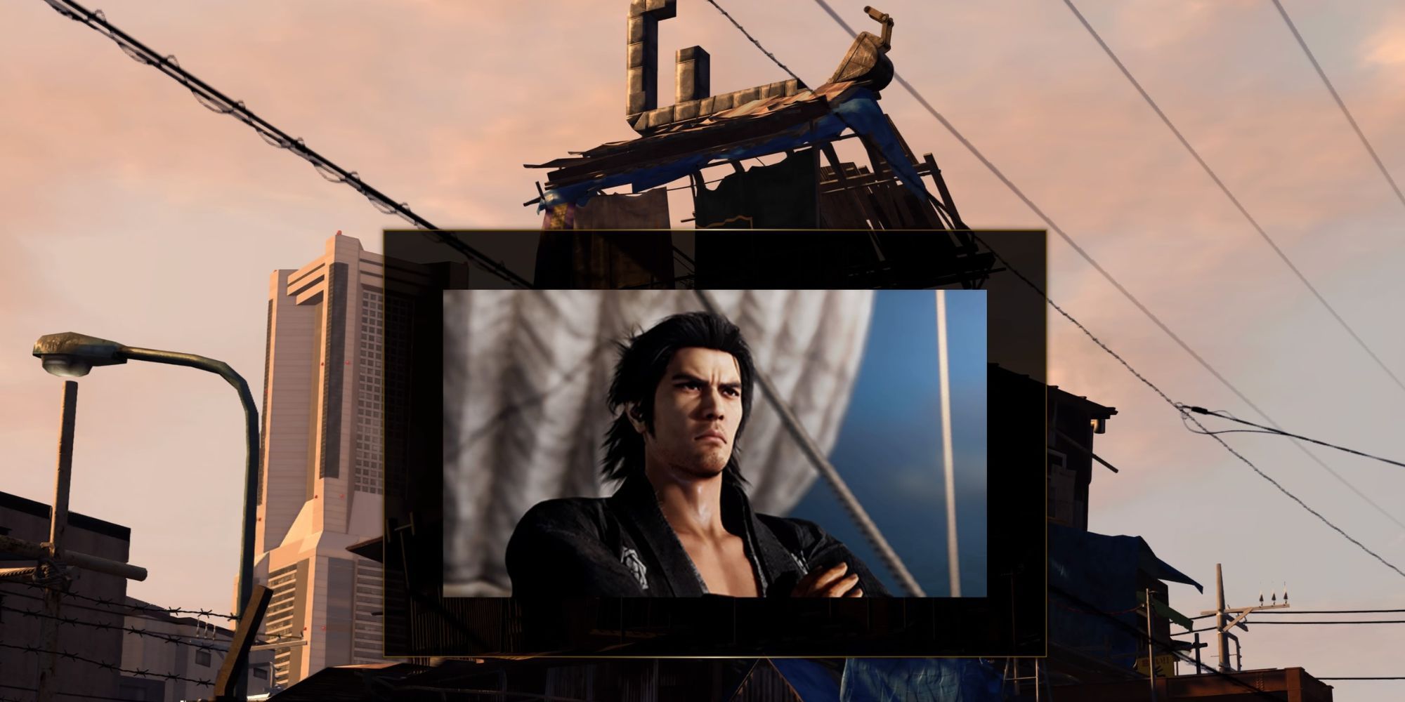 Kiryu remembering the events of Ishin as a 