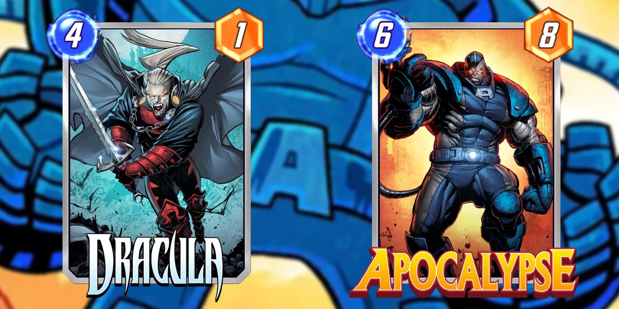 Marvel Snap Cards Dracula and Apocalypse