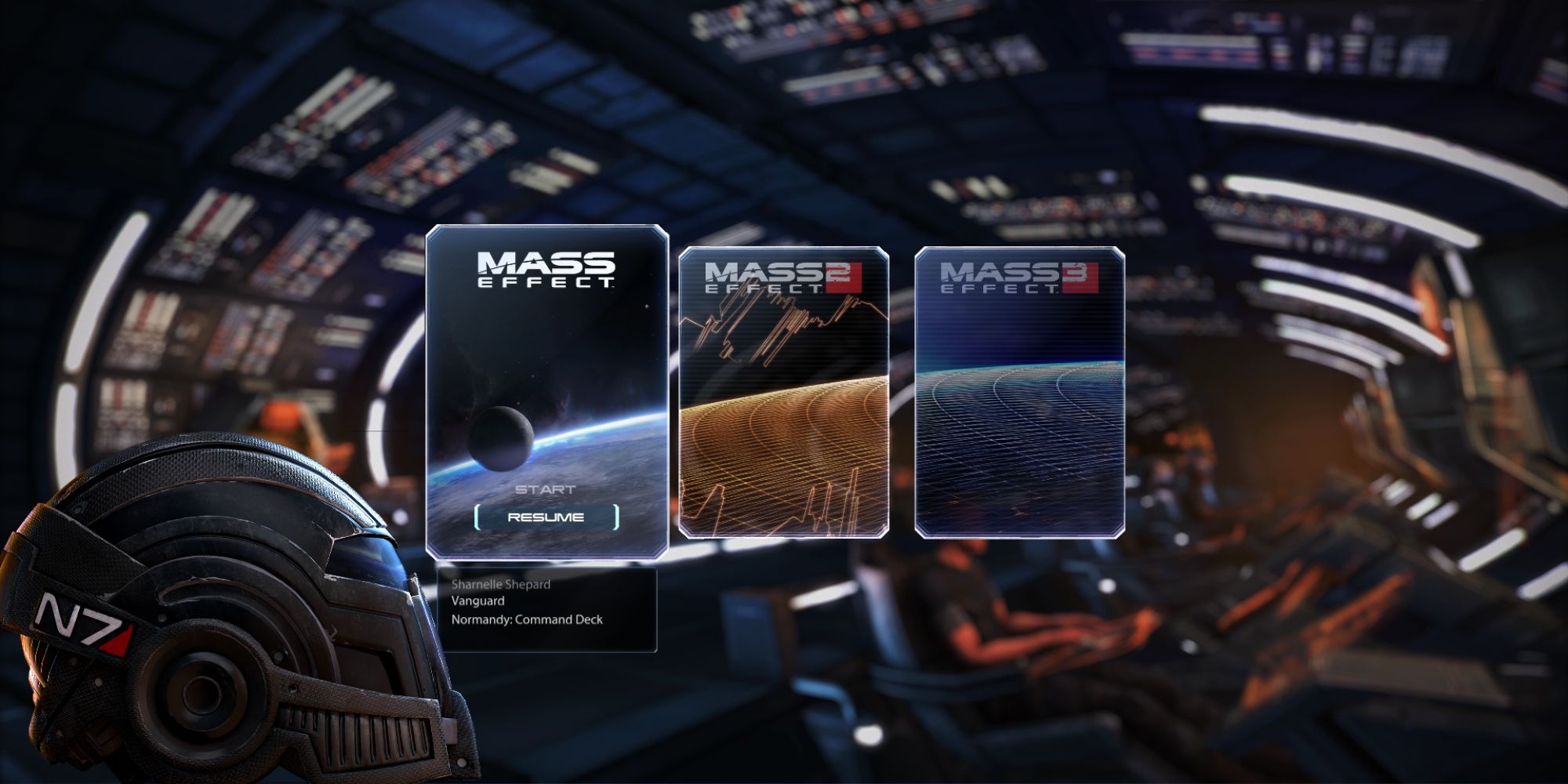 Mass Effect Legendary Edition main menu
