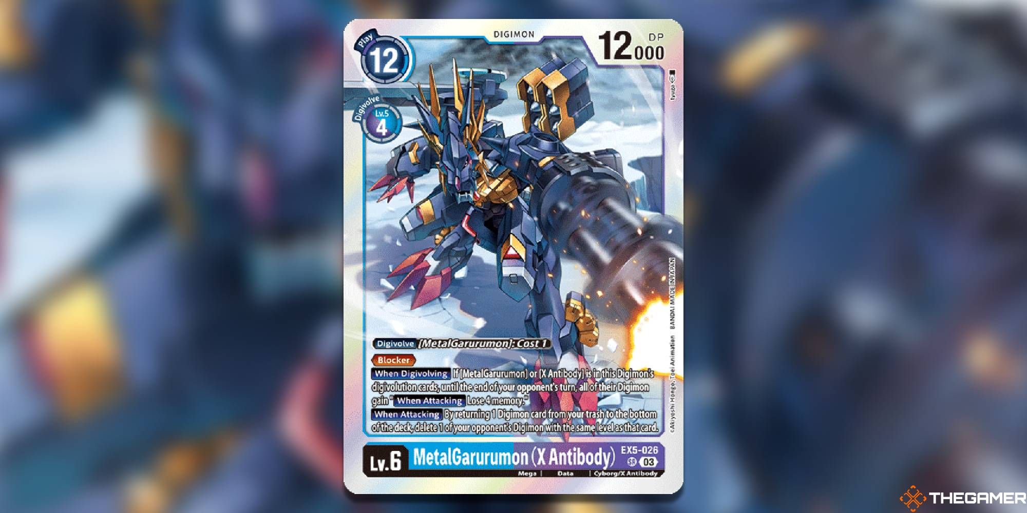 metalgarurumon x antibody ex4 animal colosseum digimon card game