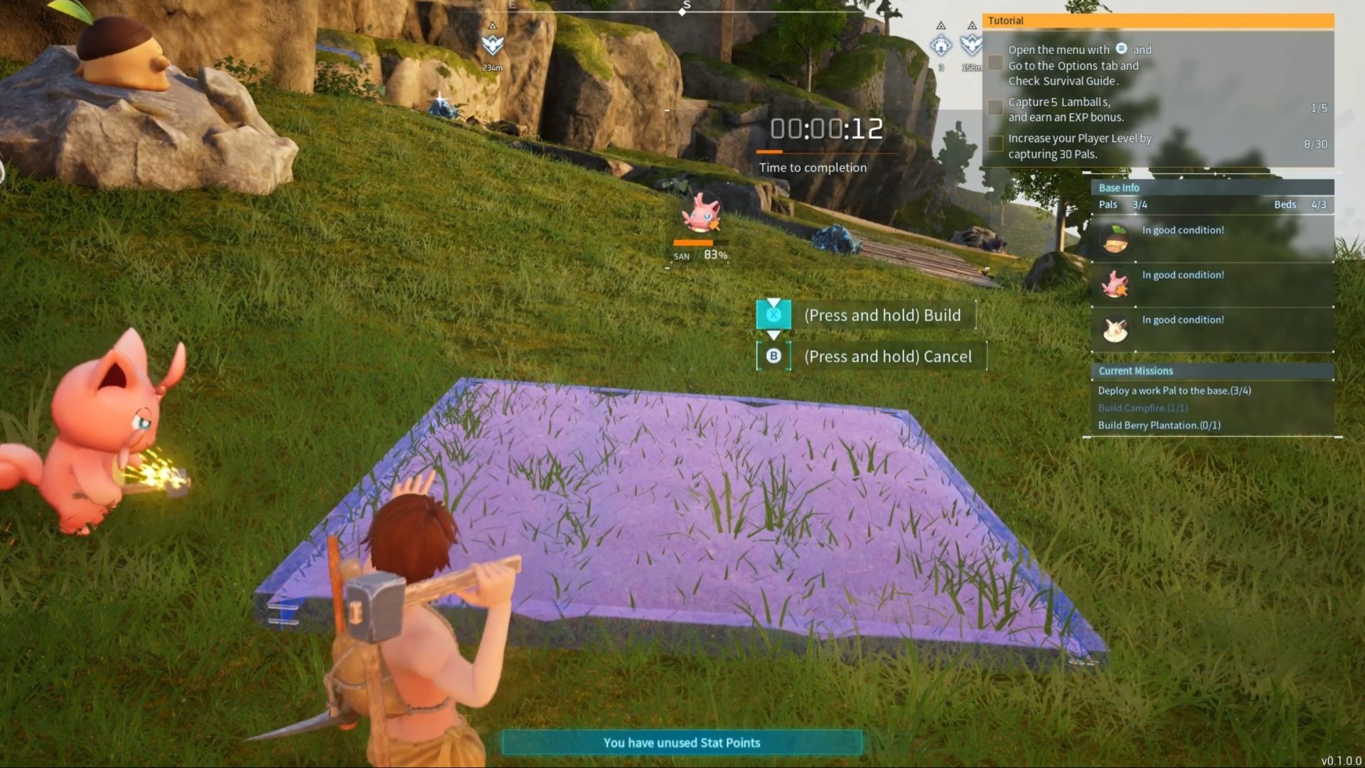 Building a berry plantation to grow various fruit in Palworld.