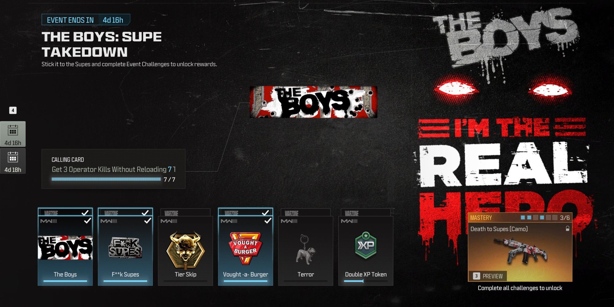 Modern Warfare 3 The Boys Suped Up Event Rewards