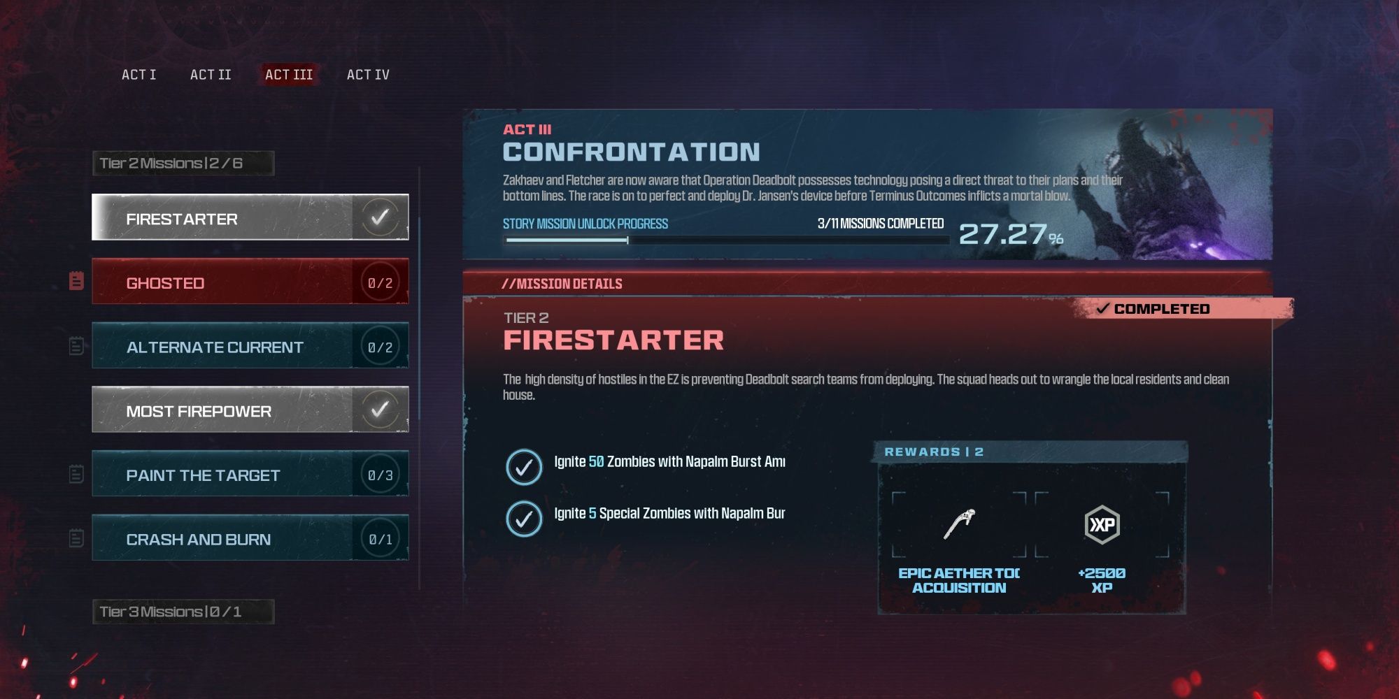 Modern Warfare 3 Zombies Act 3 T2 Missions