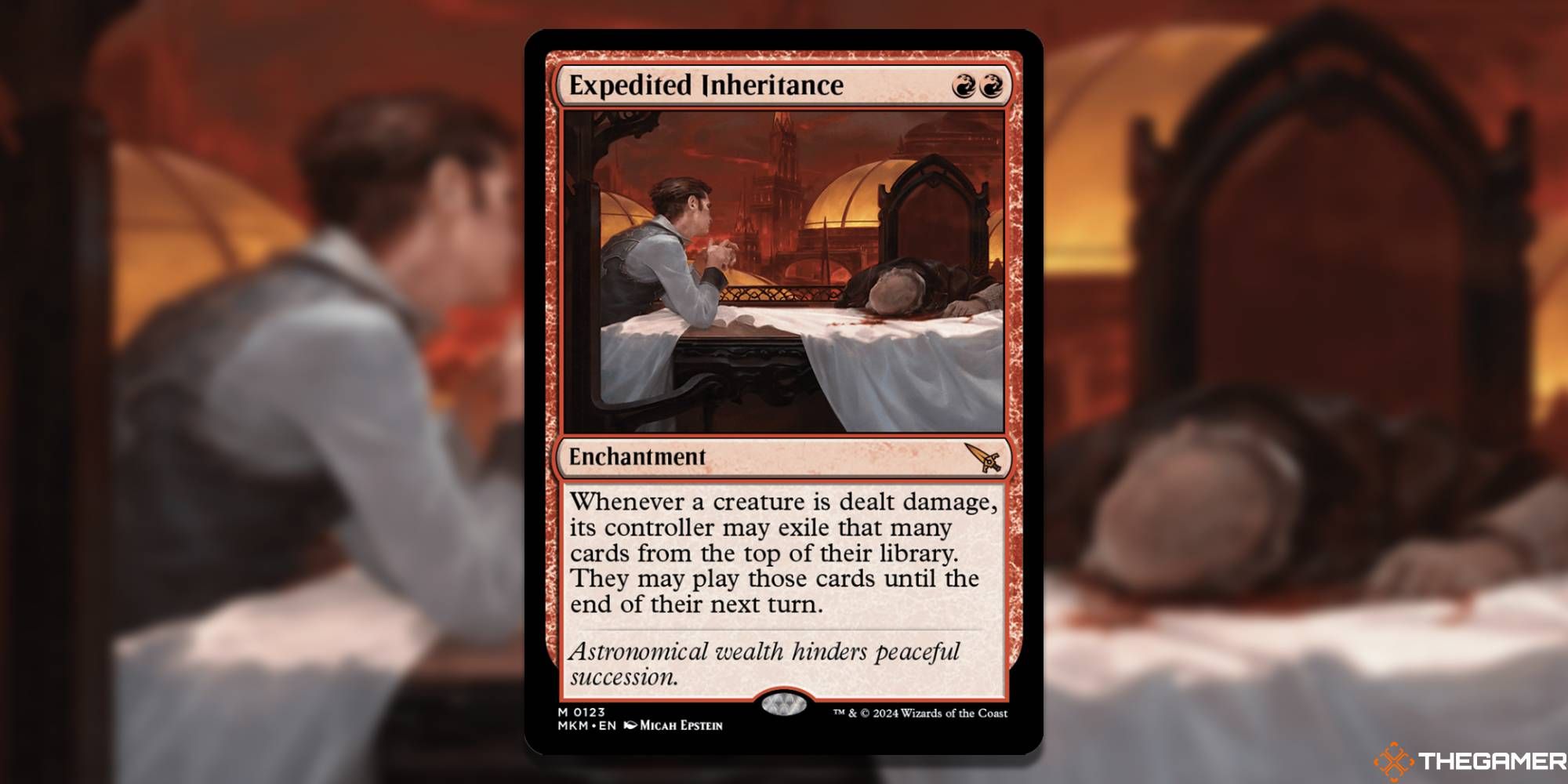 MTG Expedited Inheritance card and art background