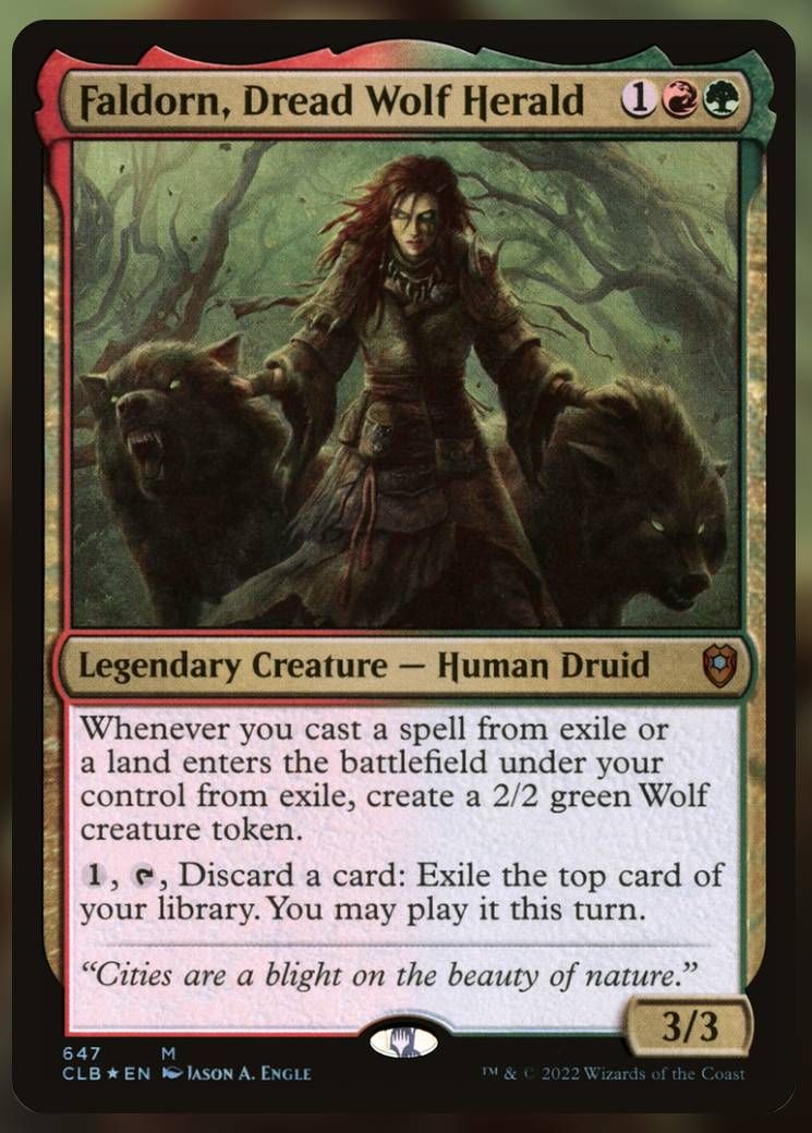 MTG - Faldorn, Dread Wolf Herald